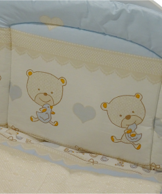 Kiddy JOY posteljina za bebe Meda plava