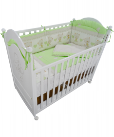 Kiddy JOY posteljina za bebe Meda zelena