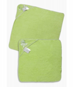 Tri Drugara peškir za bebe sa kapuljačom 75 x 75 zelena
