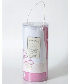 Tri Drugara vreća za spavanje za bebe pamučna 68-74 cm - Roze