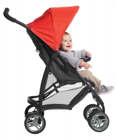 Graco kolica za bebe 2u1 Literider crna - crvena