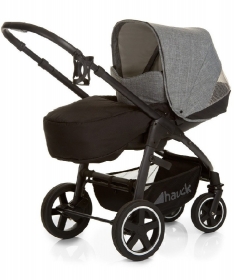 Hauck kolica za bebe trio set (kolica+nosiljka+auto sediste) Soul Melange grey - sivi
