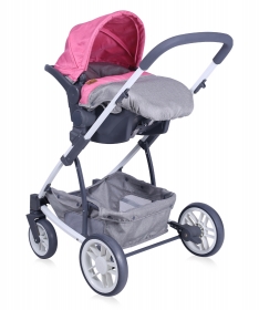 Lorelli Bertoni kolica za bebe S-500 Set Rose&Grey Girl