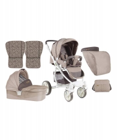 Lorelli Bertoni kolica za bebe i nosiljka za bebe Savana + Pram Body + Bag Beige
