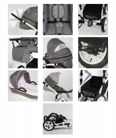 Lorelli Bertoni kolica za bebe i nosiljka za bebe Mia Beige 2 u 1 Air