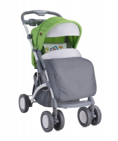 Lorelli Bertoni kolica za bebe Apollo Green & Grey Car i torba za mame