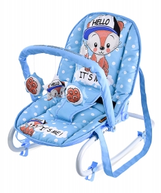 Lorelli Bertoni lezaljka za bebe Top Relax Blue Baby Fox 2018