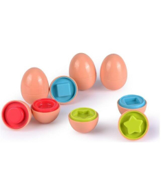 Infunbebe igračka za bebe 6 shape sorter eggs