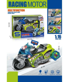 Merx Racing motocikl sa svetlom i zvukom igračka za decu Green - A077176
