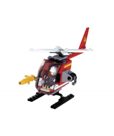 Sluban kocke za decu mali Vatrogasni Helikopter 80 kom - A021353