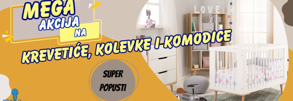 Mega akcija na krevetiće za bebe