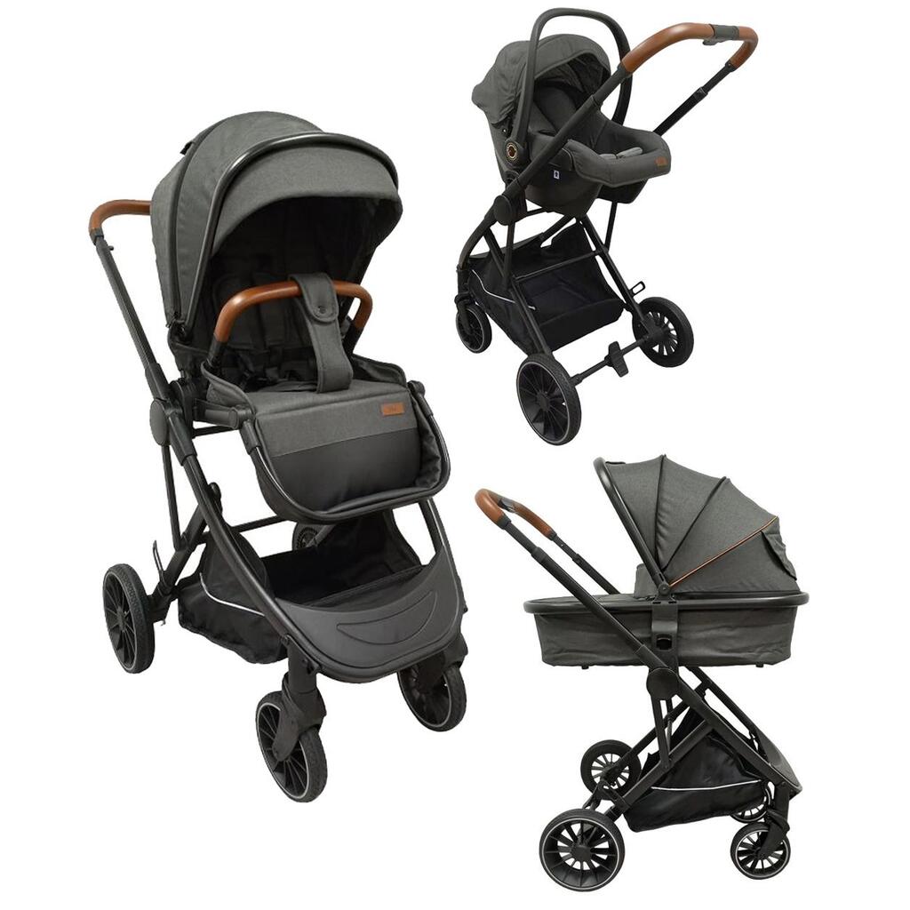 BBO Neo kolica za bebe 3 u 1 Dark Grey Kiddy JOY
