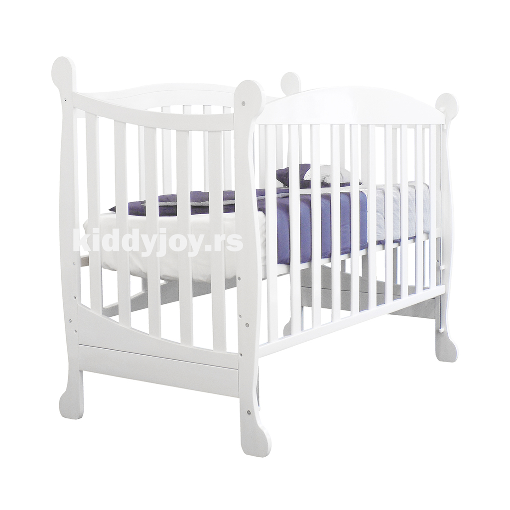 Kiddy JOY krevetac za bebe Dina beli bez dublje podne fioke Kiddy JOY