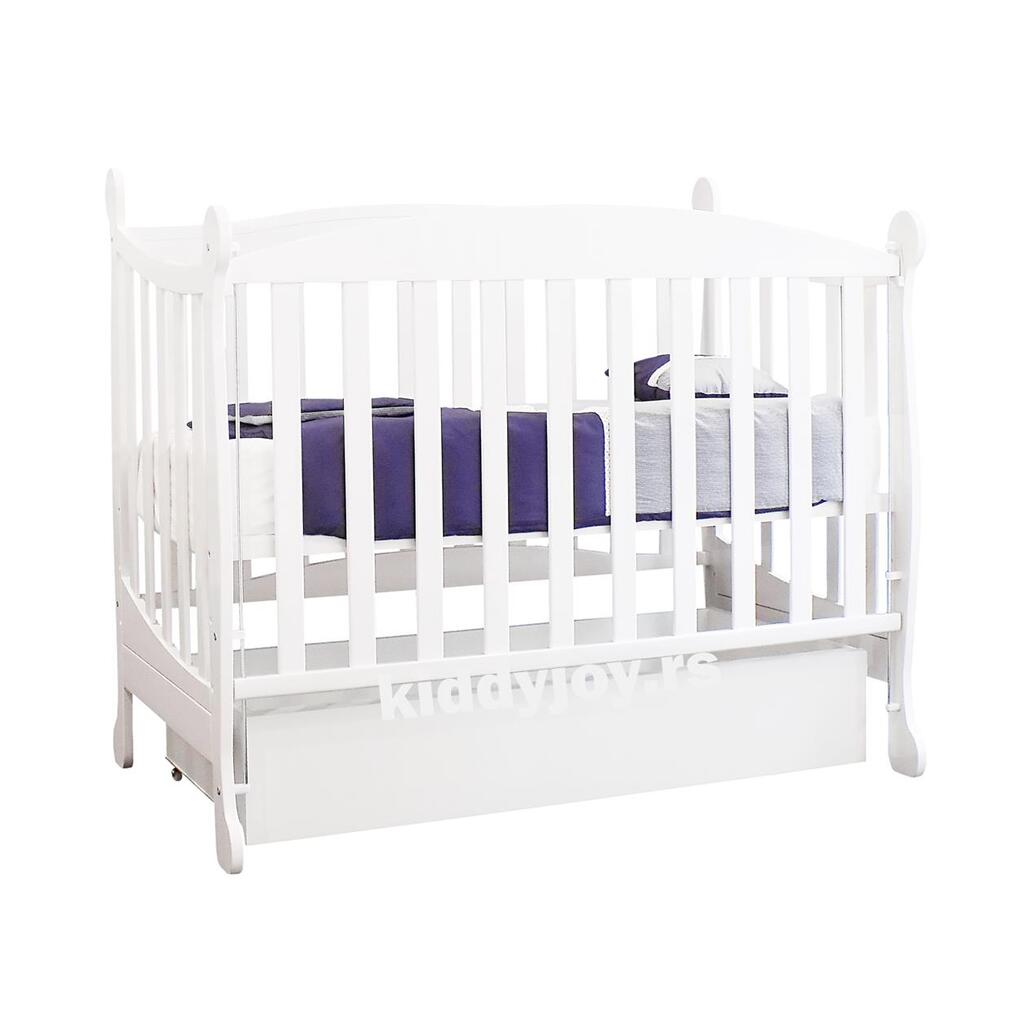 Kiddy JOY krevetac za bebe Dina beli sa dubljom fiokom Kiddy JOY