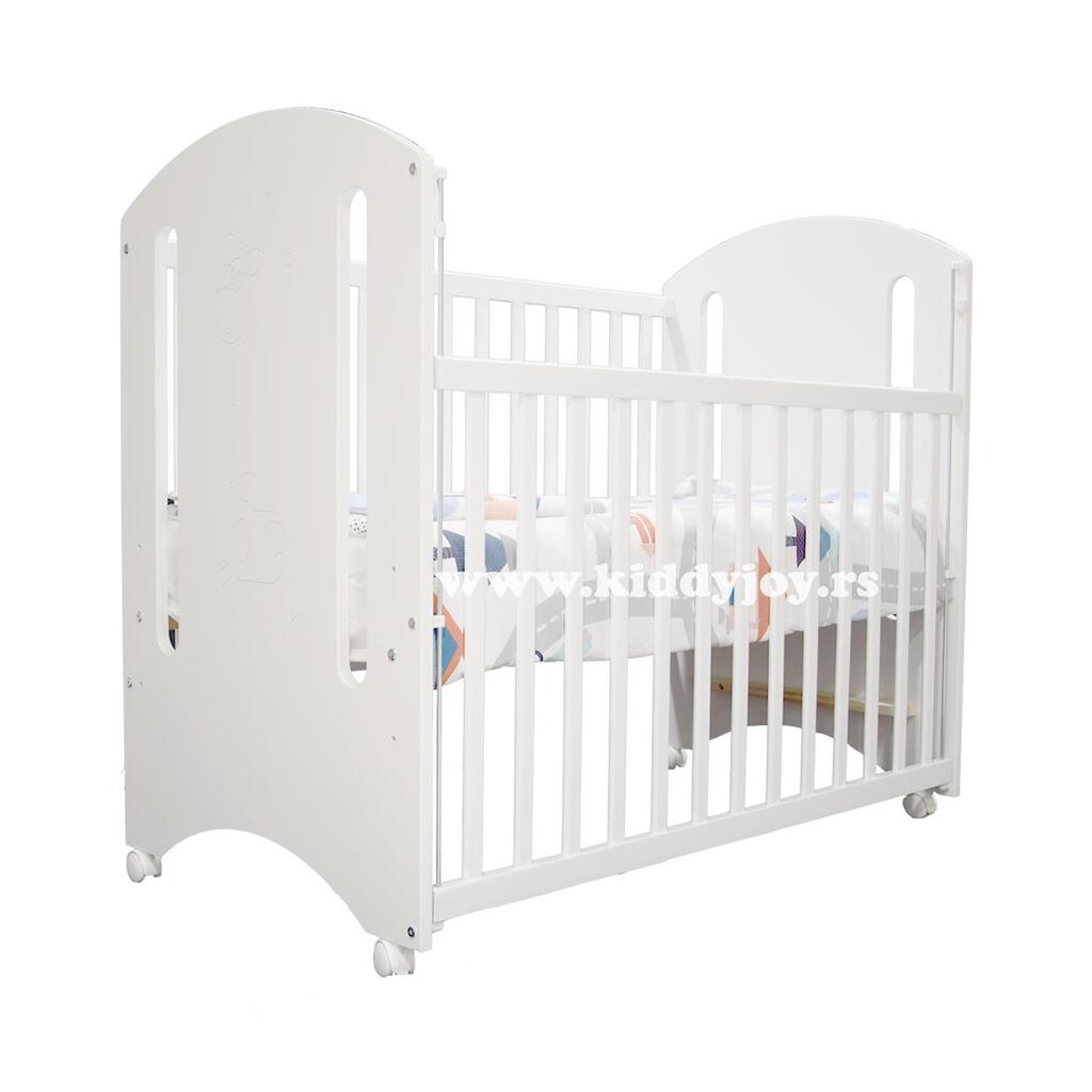 Kiddy Joy krevetac za bebe Žirafica Beli Kiddy JOY