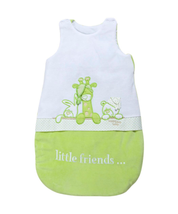 Tri Drugara vreća za spavanje za bebe pamučna punjena 86-92 cm - Zelena