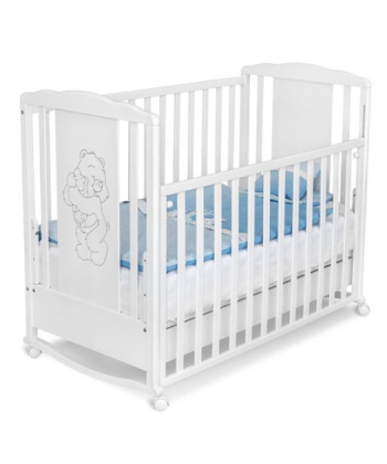 Kiddy Joy Kristina krevetac za bebe sa klackalicom Beli