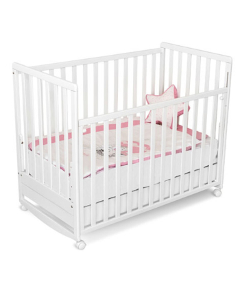 Kiddy Joy Mikaela krevetac za bebe sa klackalicom Beli