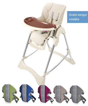 BBO hranilica za decu Familia G63 Bež + Gratis Lorelli Bertoni kengur nosiljka Discovery