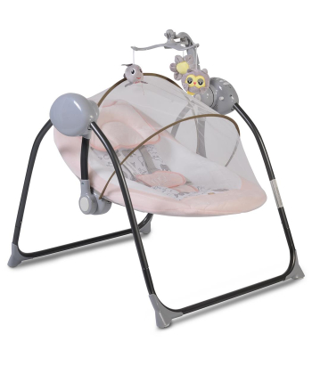 Moni Zazu električna ljuljaška za bebe sa daljinskim upravljačem - Pink
