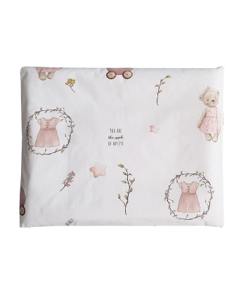 Textil jastučnica za bebe 40x50 cm Retro Mede - Roze