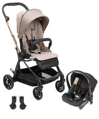 Chicco One4Ever kolica za bebe 2 u 1 sa auto sedištem Desert Taupe