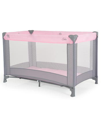 Moni prenosivi krevetac za bebe 1 nivo Solo Pink