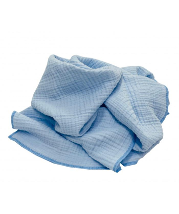 Letnji prekrivač za bebe od muslina Plava
