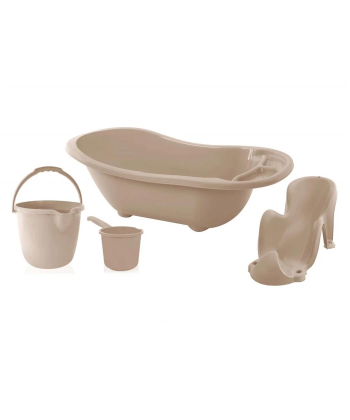 BabyJem Set za Kupanje Bebe 4 dela (kadica kupko bokal i kofica) - Stone