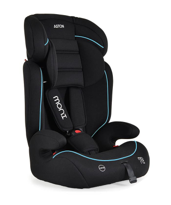 Moni Aston auto sedište za bebe 9-36 kg - Black&Turquoise
