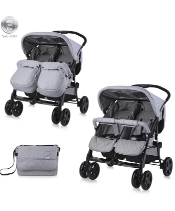 Lorelli Bertoni Kolica za Blizance Twin - Cool Grey