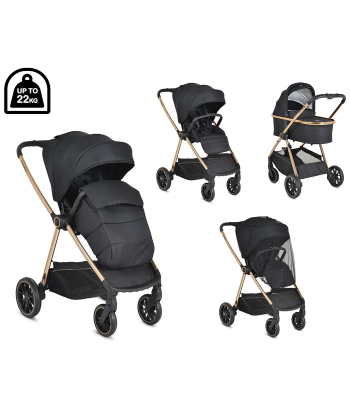 Cangaroo Hydra kolica za bebe 2 u 1 sa nosiljkom - Black