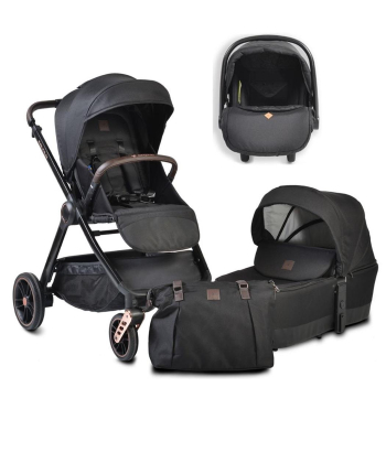 Cangaroo Macan kolica za bebe 3u1 - Black