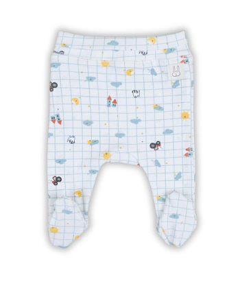 Just Kiddin Organic pantalonice za dečake sa stopicama 0-3 meseca Happy Farm - 17000420