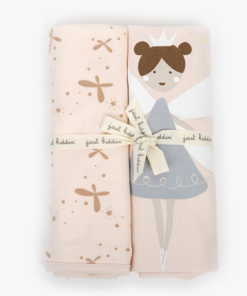 Just Kiddin baby pamučni prekrivač za devojčice 2 u 1 Fairytale svetlo Roze - 18001106