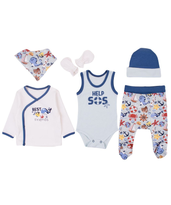 My Baby set za dečake 6 u 1 od 3-6 meseci Sea SOS - 11004074