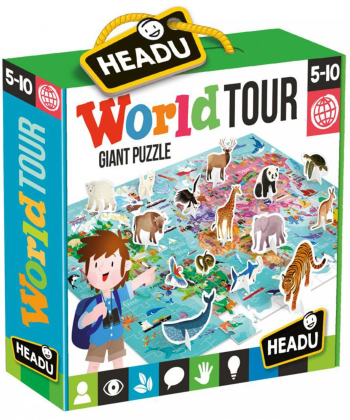 Headu Puzzle za decu Put oko sveta - 1023833