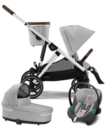 Cybex Gazelle S kolica za bebe 3 u 1 sa Aton S2 i-Size auto sedištem - Lava Grey