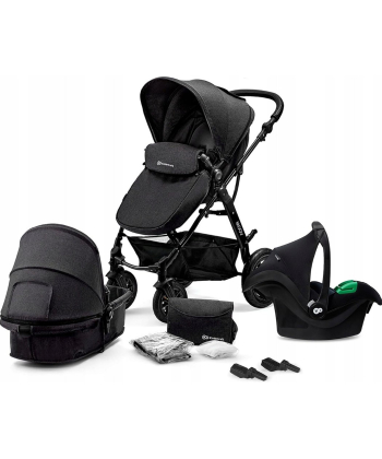 Kinderkraft Moov kolica za bebe set 3 u 1 Black