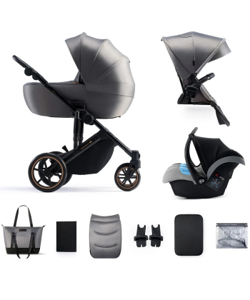 Kinderkraft Prime 2 kolica za bebe 3 u 1 Shadow Grey