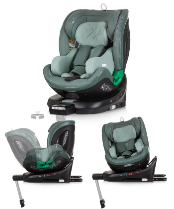 Chipolino Maximus 360 iSize Isofix auto sedište za bebu 40-150cm Pastel Green