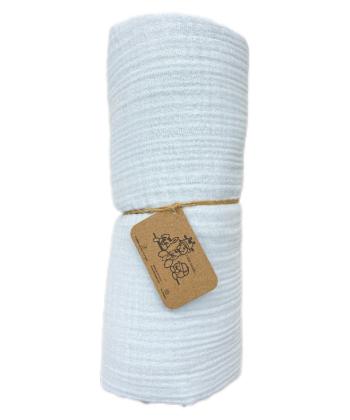 Deksi muslin prekrivač za bebe četvoroslojni 120x120 cm - Plavi