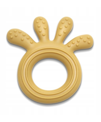 Lorelli Octopus silikonska glodalica za bebe Yellow