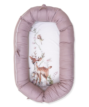 Textil multifunkcionalno gnezdo za bebe Bambi Roze