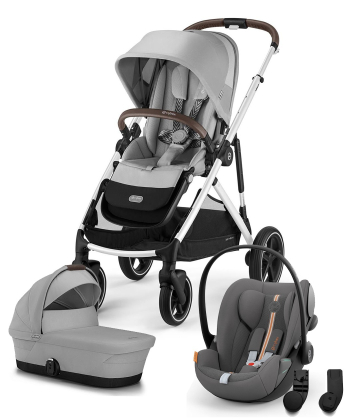 Cybex Gazelle S kolica za bebe 3 u 1 sa Cloud G i-Size auto sedištem - Lava Grey Mid
