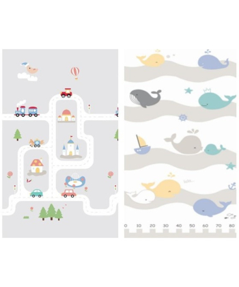 PLAYTIME sklopiva  podloga za bebe Grad&Kitovi 120x180x1 cm
