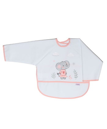 Bebekevi portikla sa dugim rukavima za bebe nepromočiva s rukavima Slon Bela 