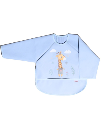 Bebekevi portikla sa dugim rukavima za bebe nepromočiva s rukavima Žirafa Plava 