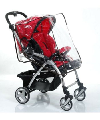 Bebekevi kišna navlaka za kolica Siva