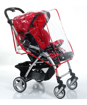 Bebekevi kišna navlaka za kolica Crvena